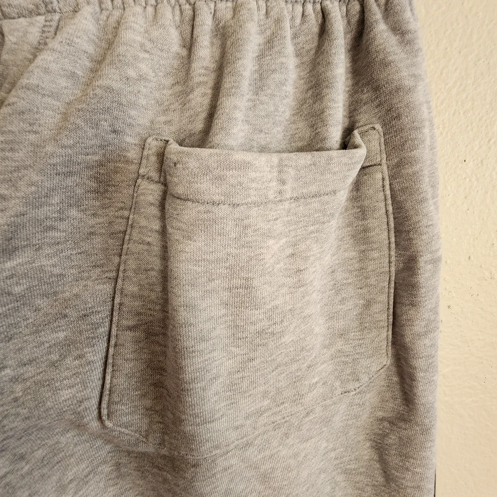 Adidas Mens Small Jogger Sweats Gray And Black Stripe Down Side